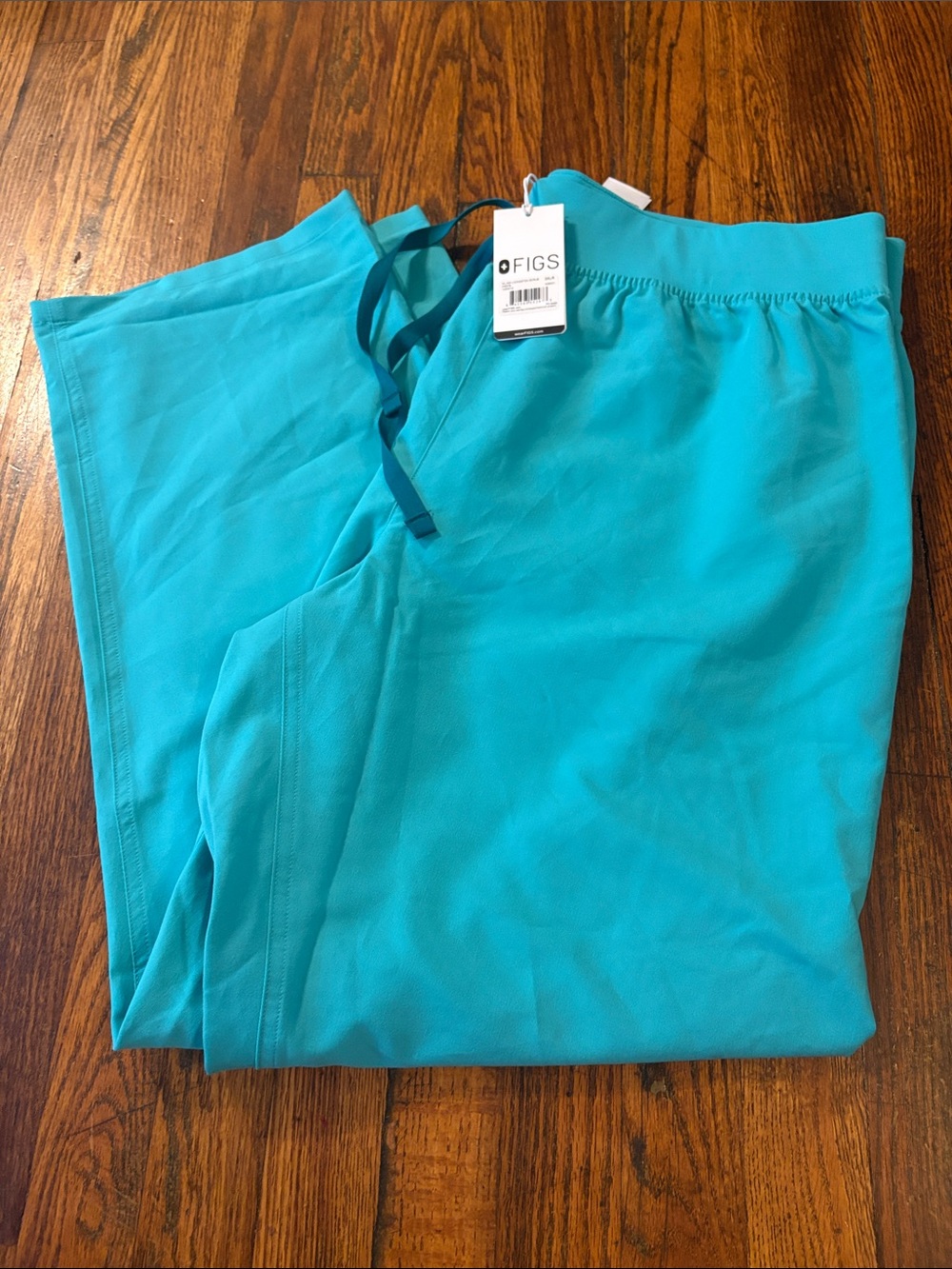 🎉NWT! Figs Women’s High Waisted Livingston Teal Straight-Leg Scrub Pants!